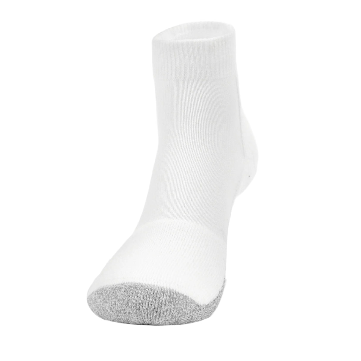 Thorlo Tennis Light Cushion Ankle Socks  -  Small / White with Logo