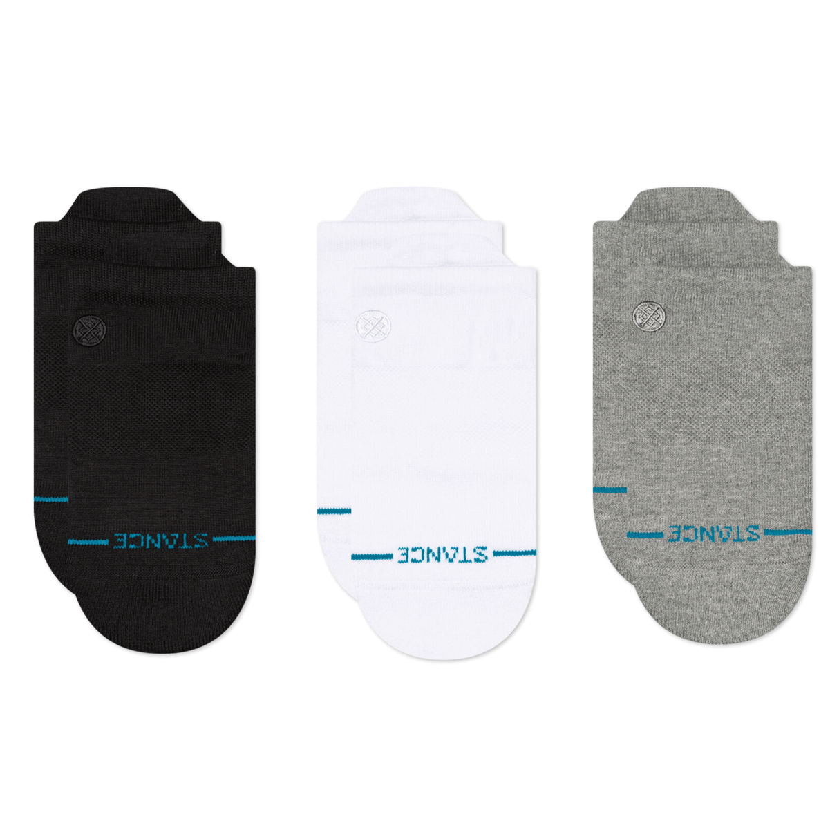 Stance Icon Low Tab 3-Pack Socks - Medium / Black