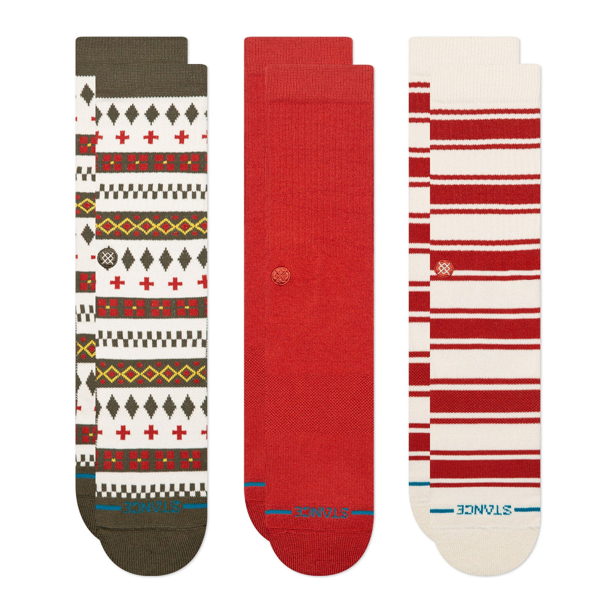 Stance Cabin Days 3-Pack Crew Socks - Medium / Multi