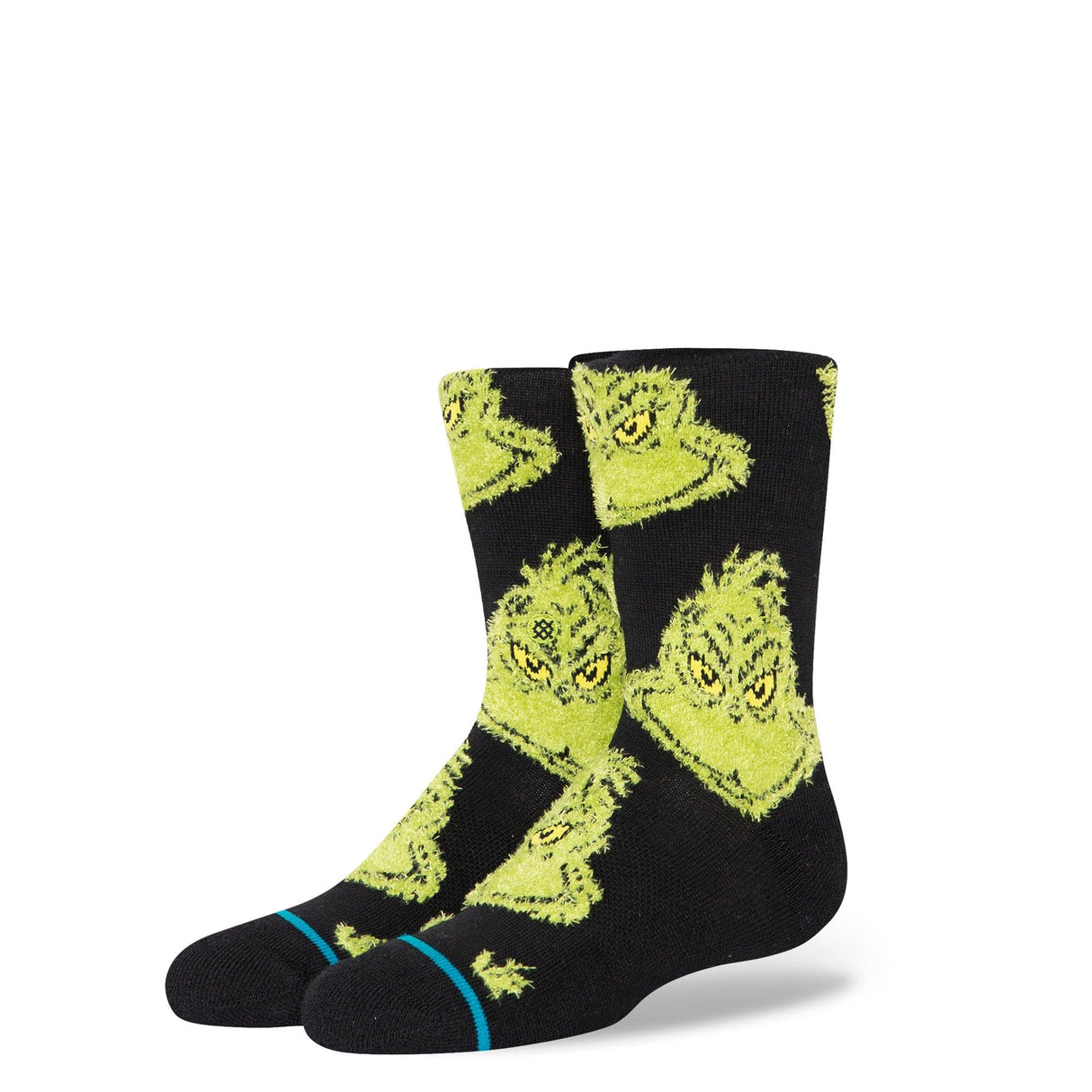 Stance x The Grinch Kids Limited Edition Crew Socks - Medium / Mean One - Black