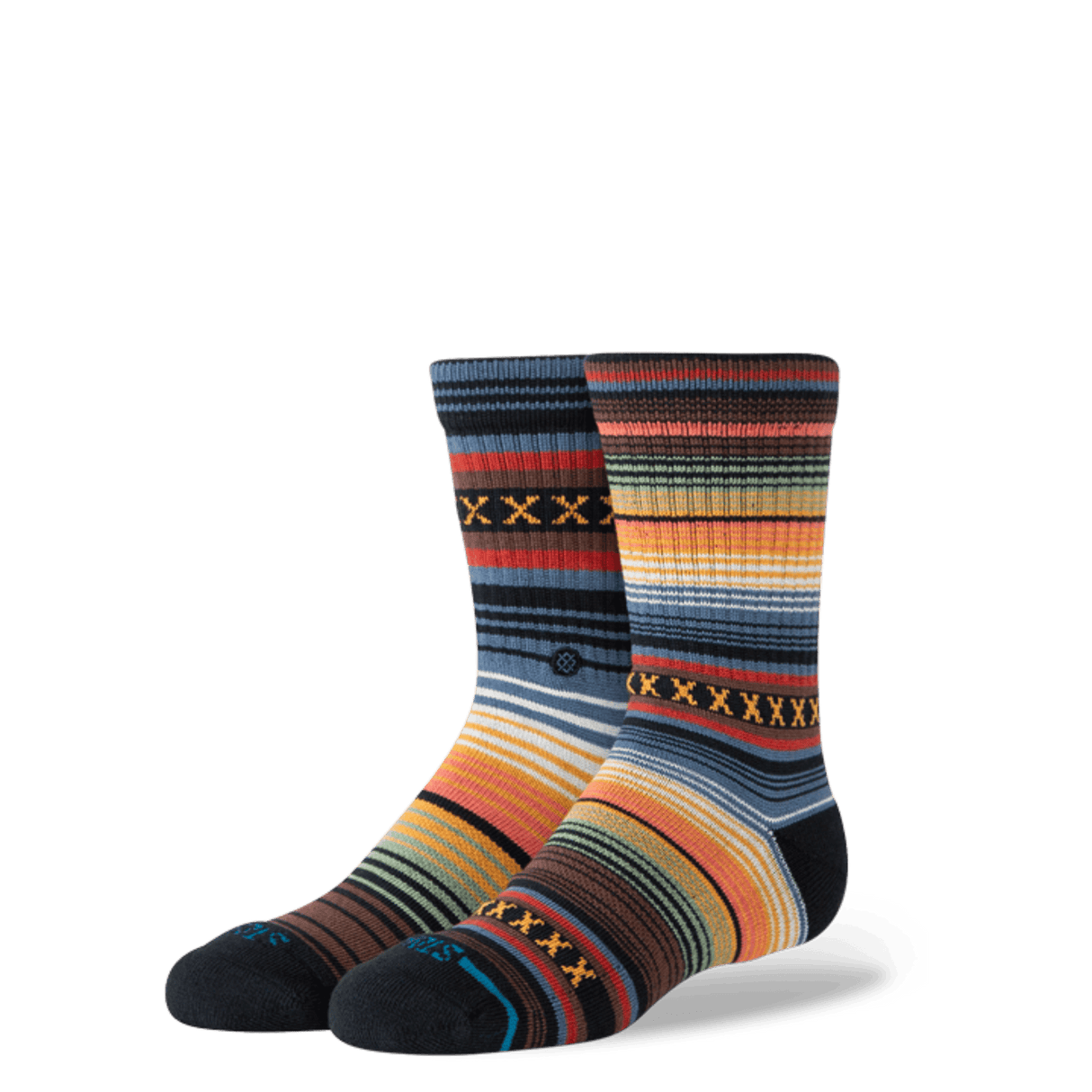 Stance Kids Curren Crew Socks - Large / Black