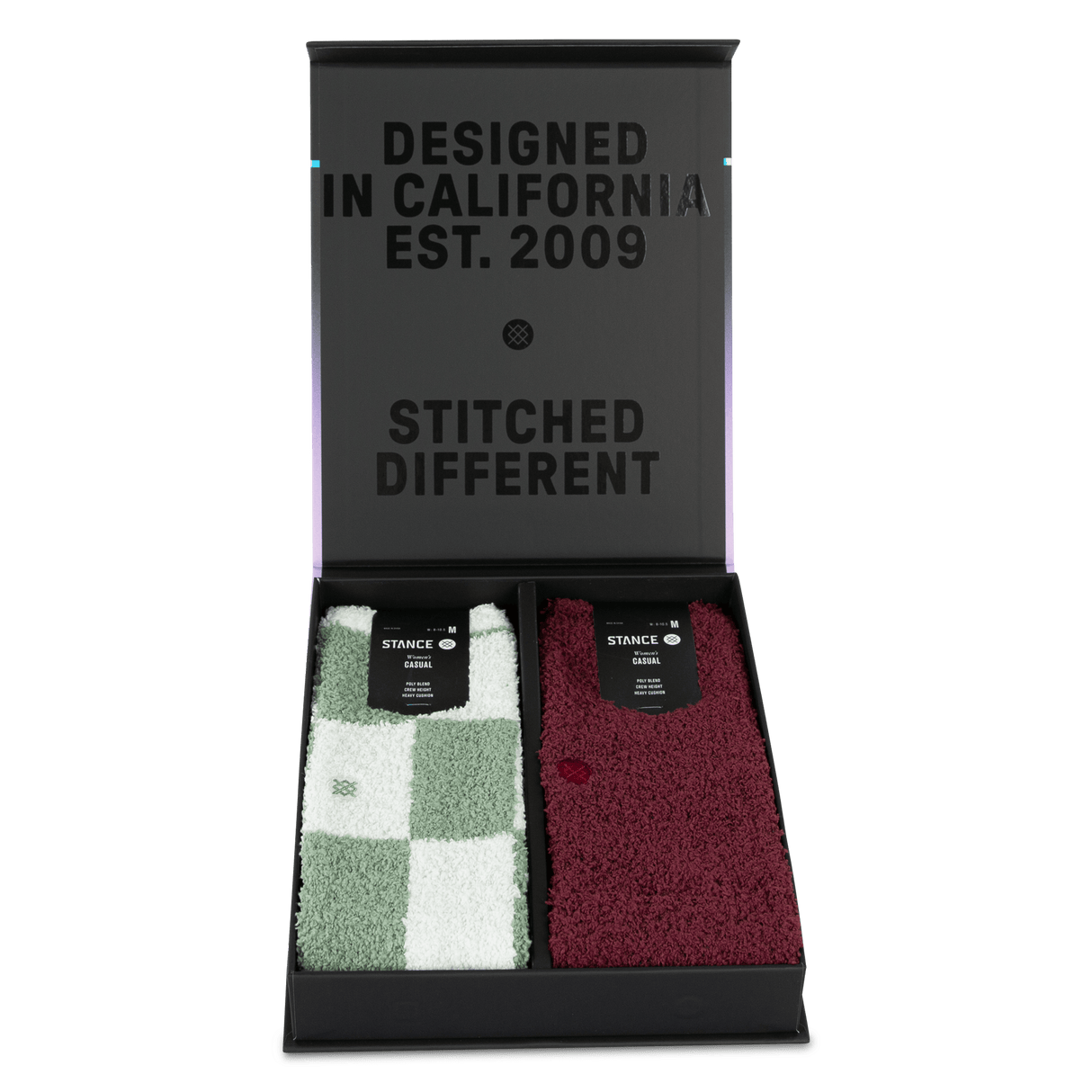 Stance Womens Patchwork Cozy Crew Box Set - Small / Multi