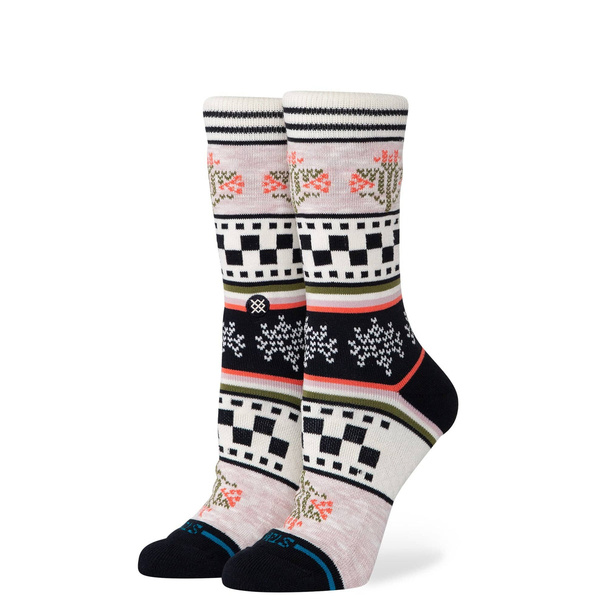 Stance Womens Winter Bloom Crew Socks - Small / Lilac