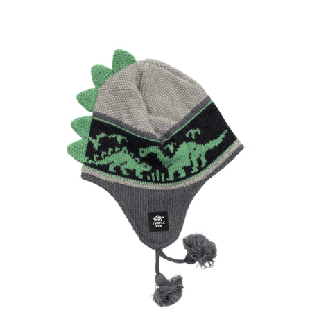 Turtle Fur Kids Dr Dino Beanie  -  One Size Fits Most / Gray