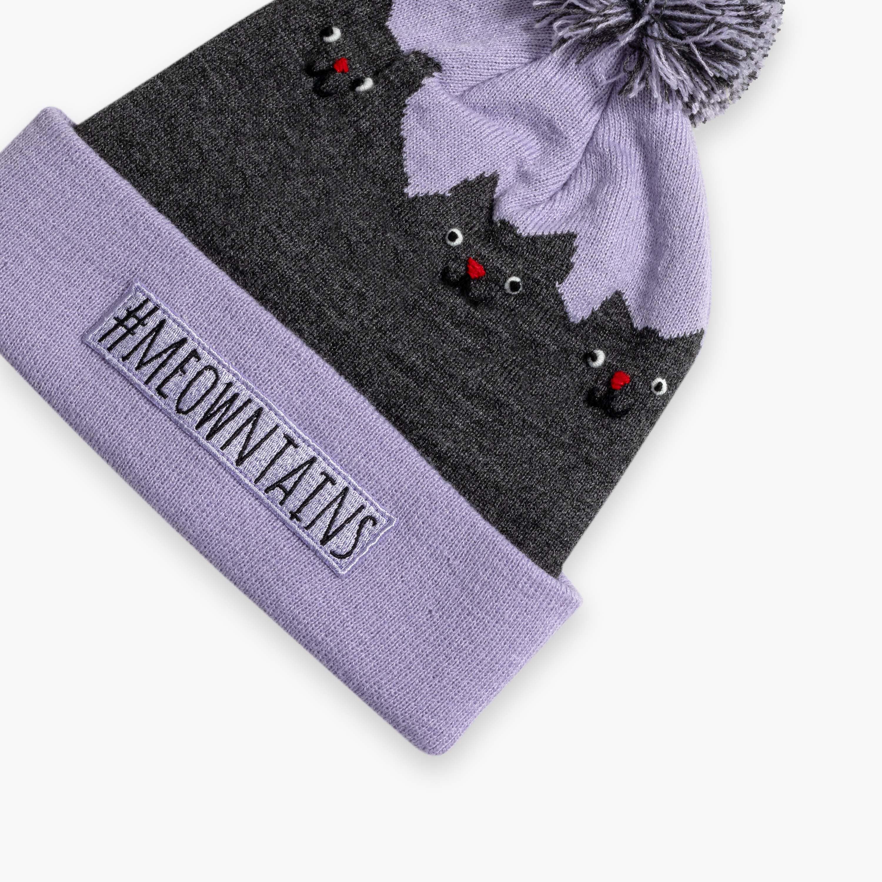 Turtle Fur Kids #Meowntains Pom Beanie  -