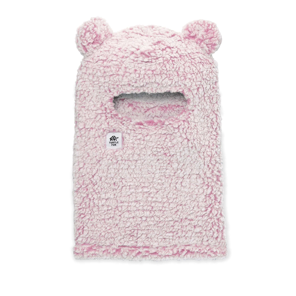 Turtle Fur Kids Bear Balaclava  -  One Size Fits Most / Dusty Rose