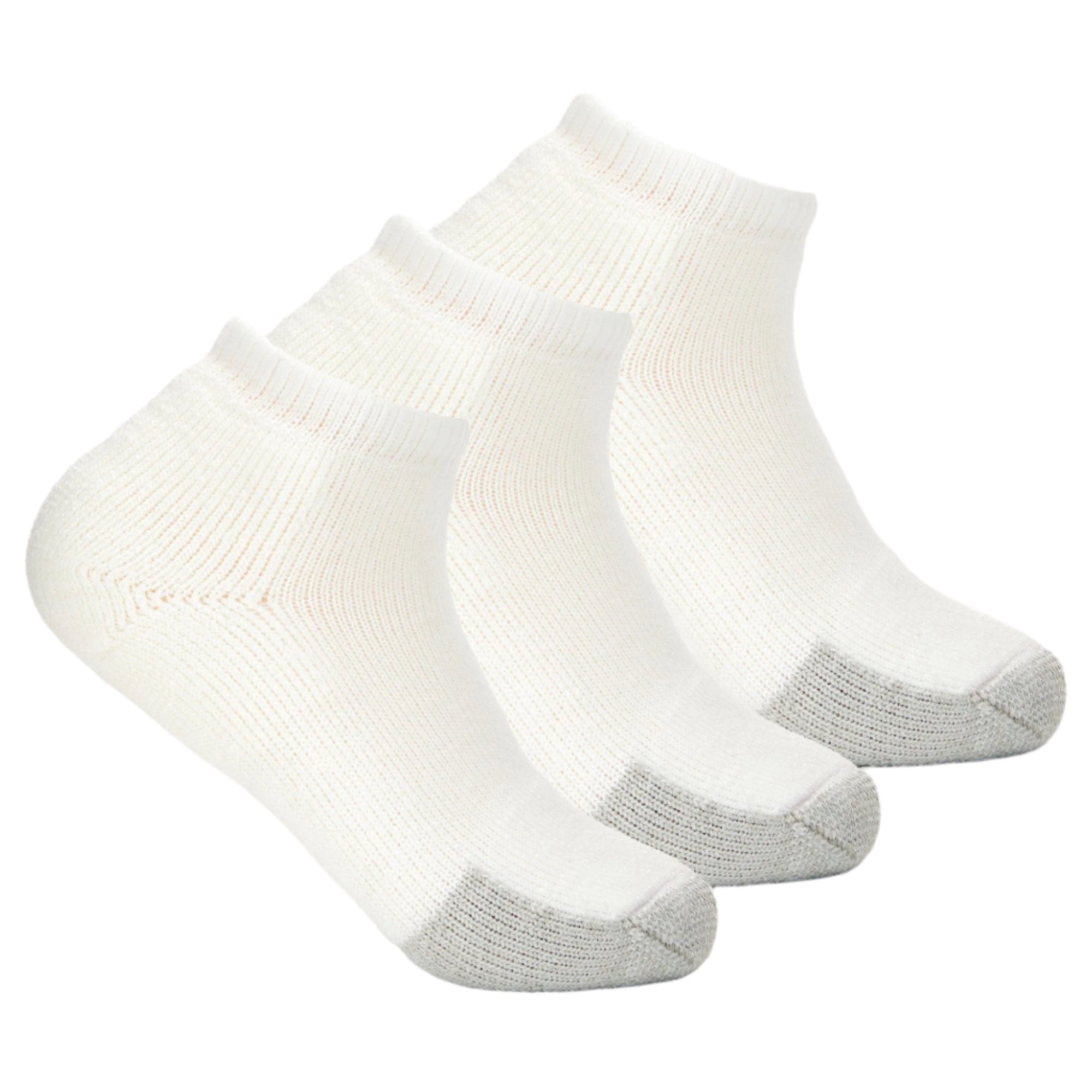 Thorlo Tennis Maximum Cushion Low-Cut 3-Pack Socks  -  Medium / White