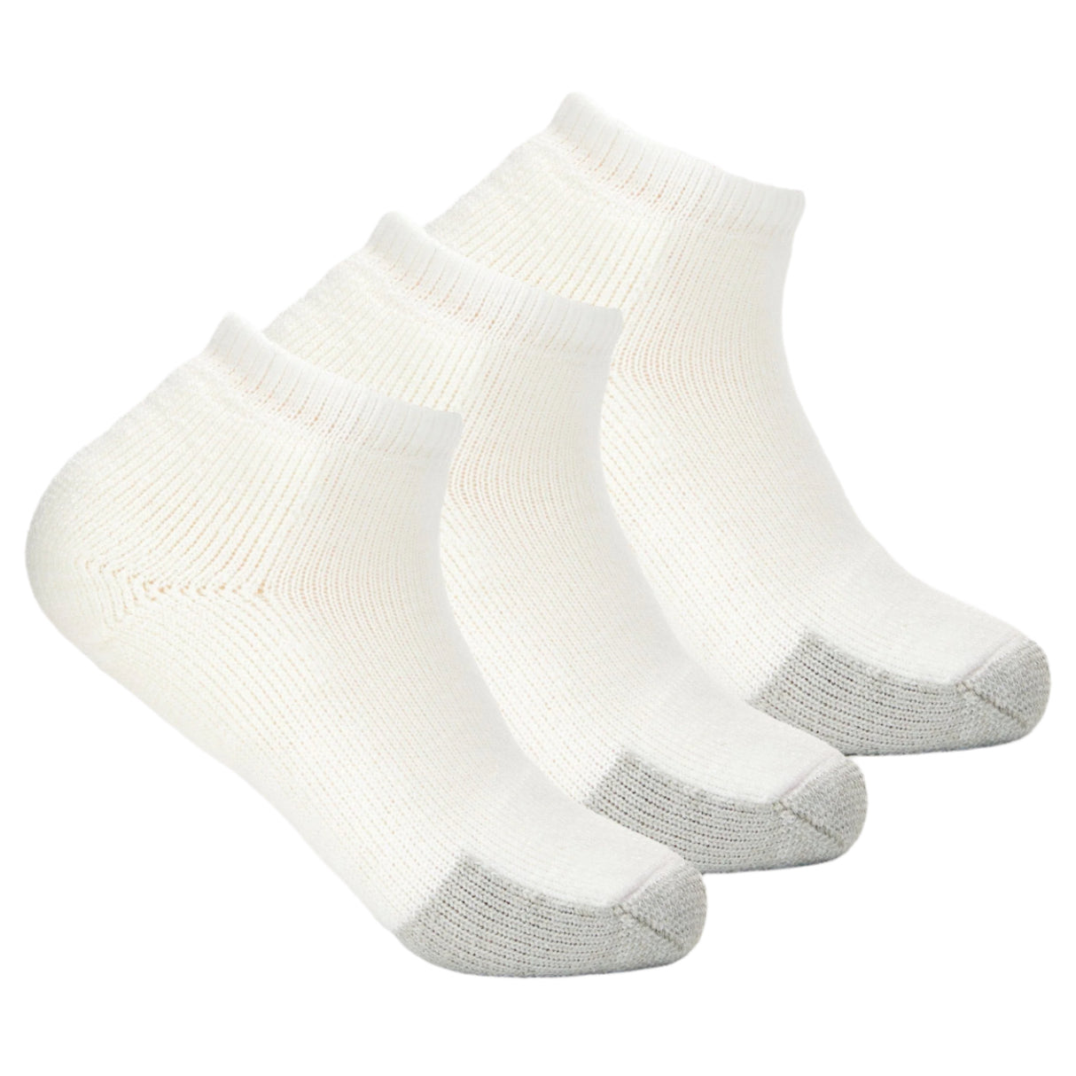 Thorlo Tennis Maximum Cushion Low-Cut 3-Pack Socks  -  Medium / White