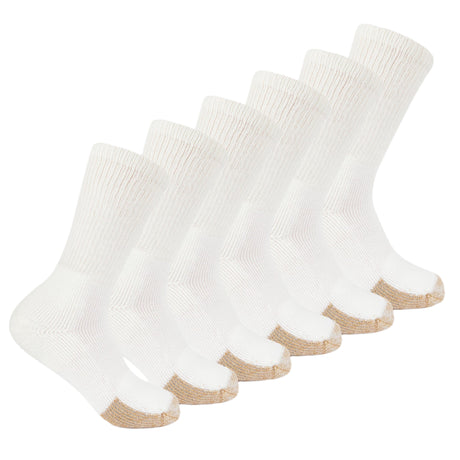 Thorlo Tennis Maximum Cushion Crew 6-Pack Socks  -  Medium / White