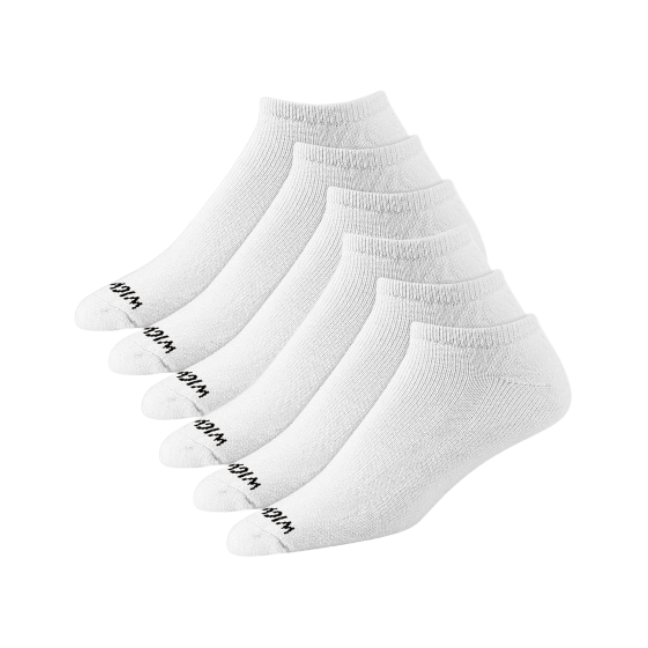 Wigwam Super 60 Low Cut 6-Pack Midweight Cotton Socks -