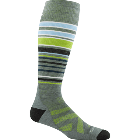 Darn Tough Mens Snowpack Over-the-Calf Midweight Ski & Snowboard Socks - Clearance  -  Medium / Seafoam