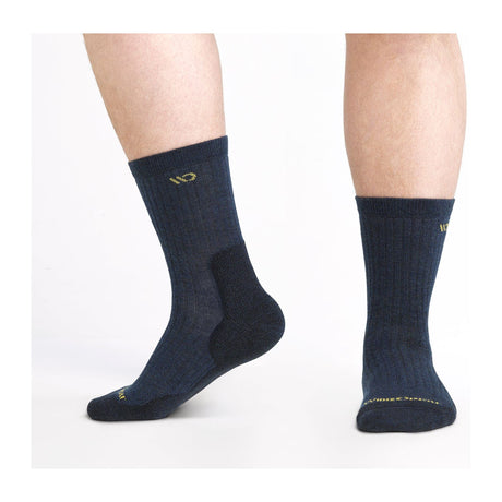 Wide Open Mens Solid Cushioned Micro Crew Socks  -