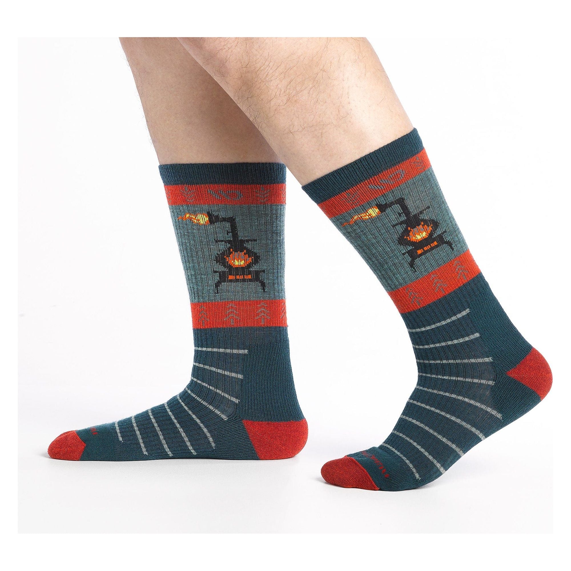 Wide Open Mens Stoked Cushioned Crew Socks  -