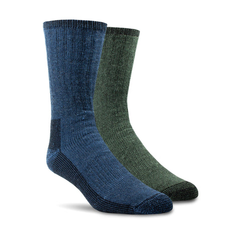 Woolrich Ultimate Wool Socks 2-Pack  -  Large / Denim/Green