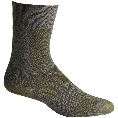 Wrightsock Double-Layer Coolmesh II Lightweight Crew Socks - Clearance  -  Small / Trail Green / Single Pair