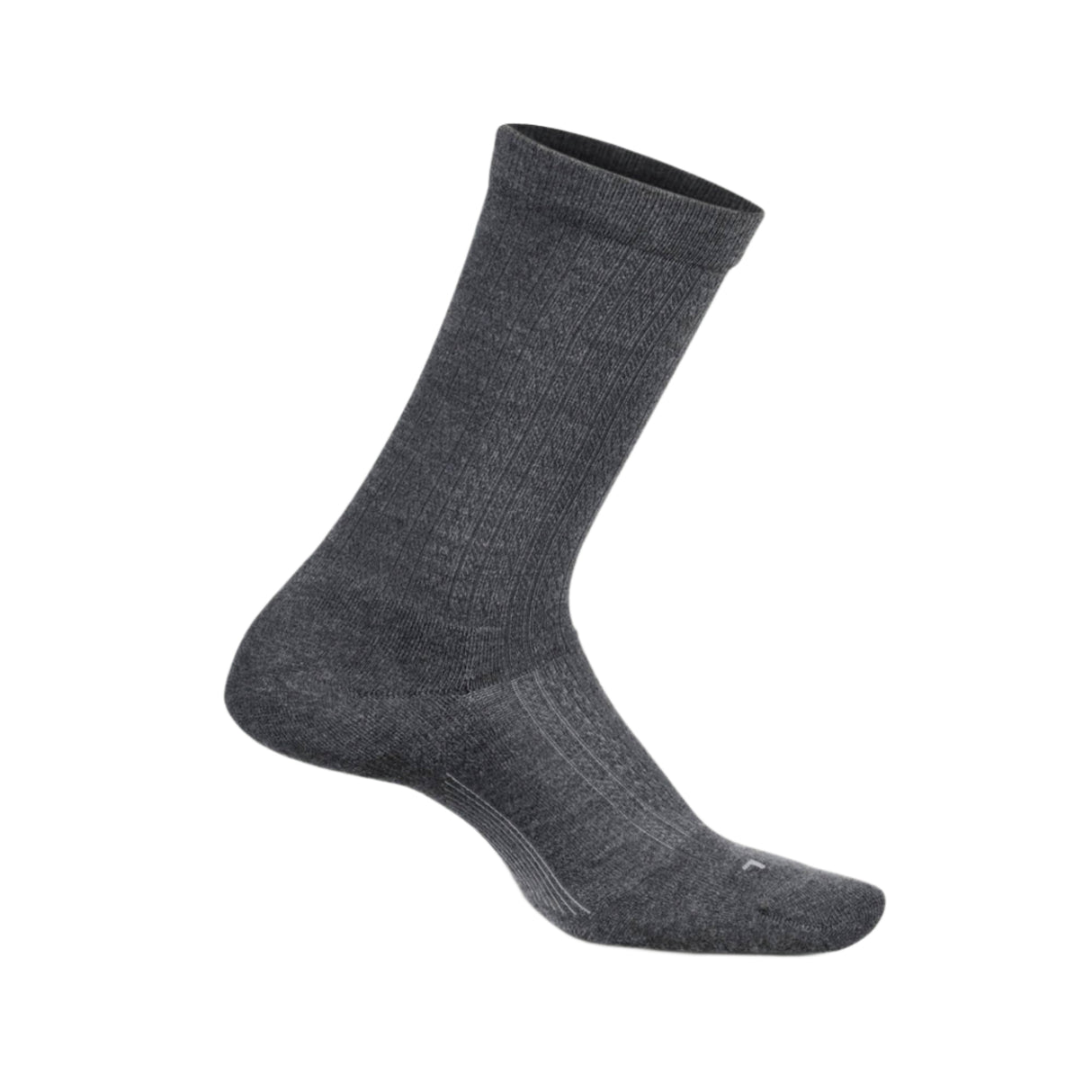 Feetures Womens Everyday Texture Ultra Light Crew Socks  -  Small / Gray