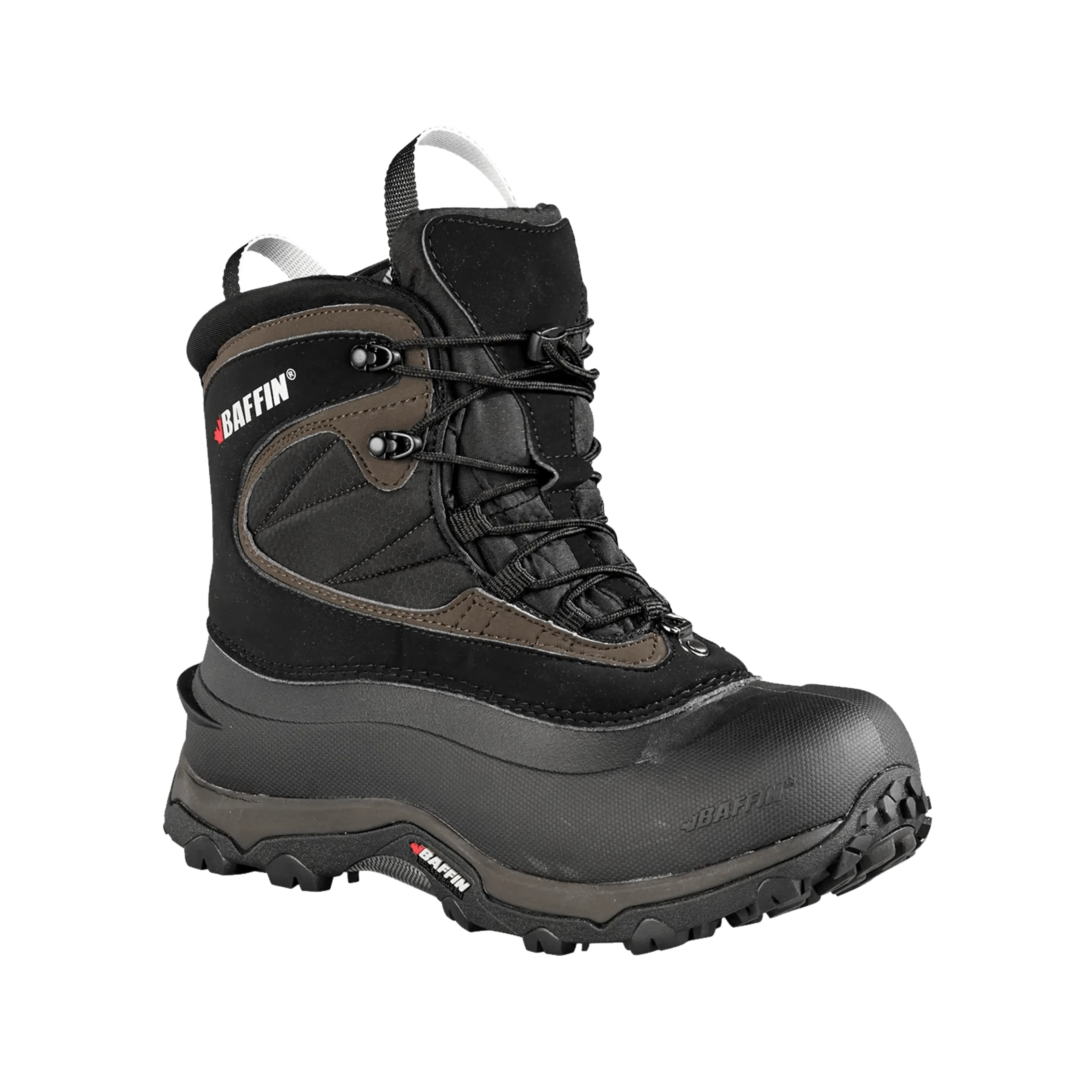 Baffin Mens Yoho Winter Boots  -  7 / Black/Brown