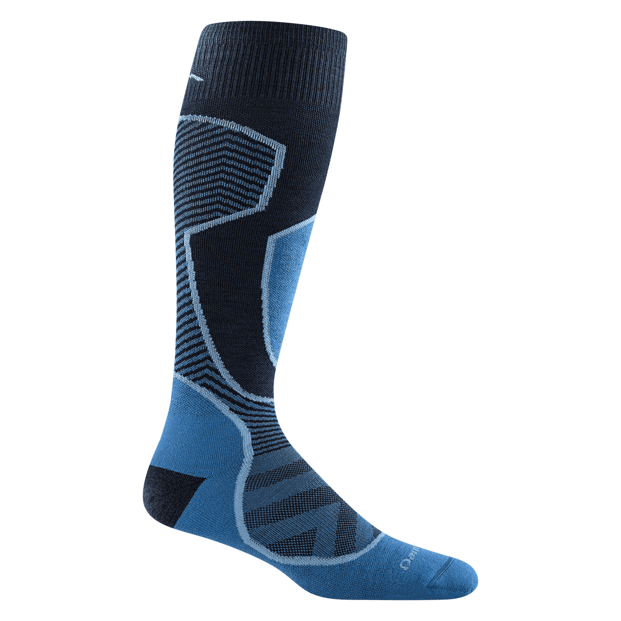 Darn Tough Mens Outer Limits Over-the-Calf Lightweight Ski & Snowboard Socks - Medium / Cobalt