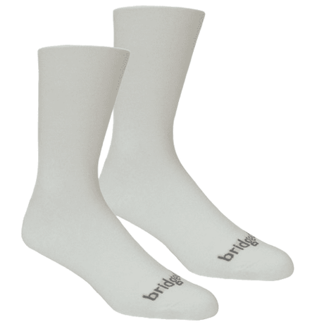 Bridgedale Mens Base Layer Coolmax Liner 2-Pack Socks  -  Small / White