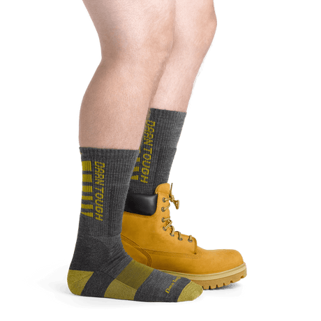 Darn Tough Mens Backbone Boot Midweight Work Socks  -