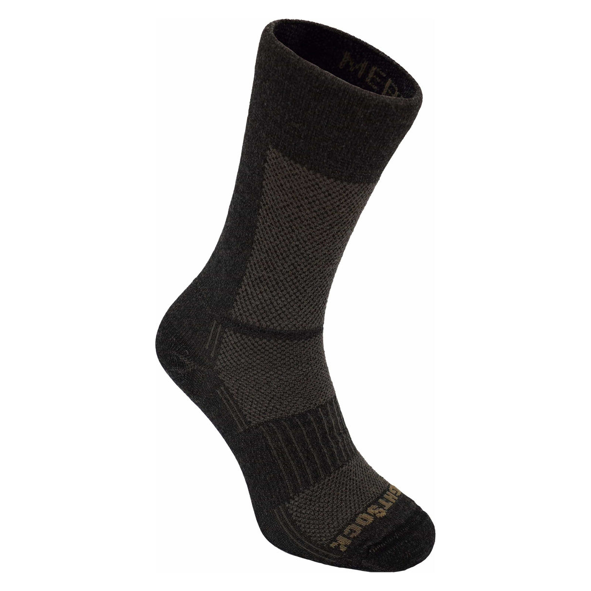 Wrightsock Double-Layer Merino Coolmesh II Crew Socks - Small / Timber