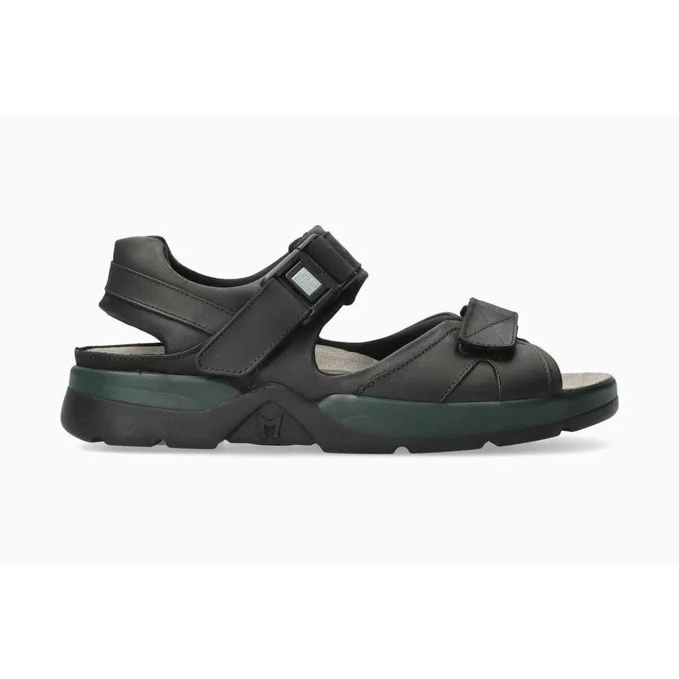 Mephisto Mens Shark Fit Sandals - 9 / Black Sandalcalf