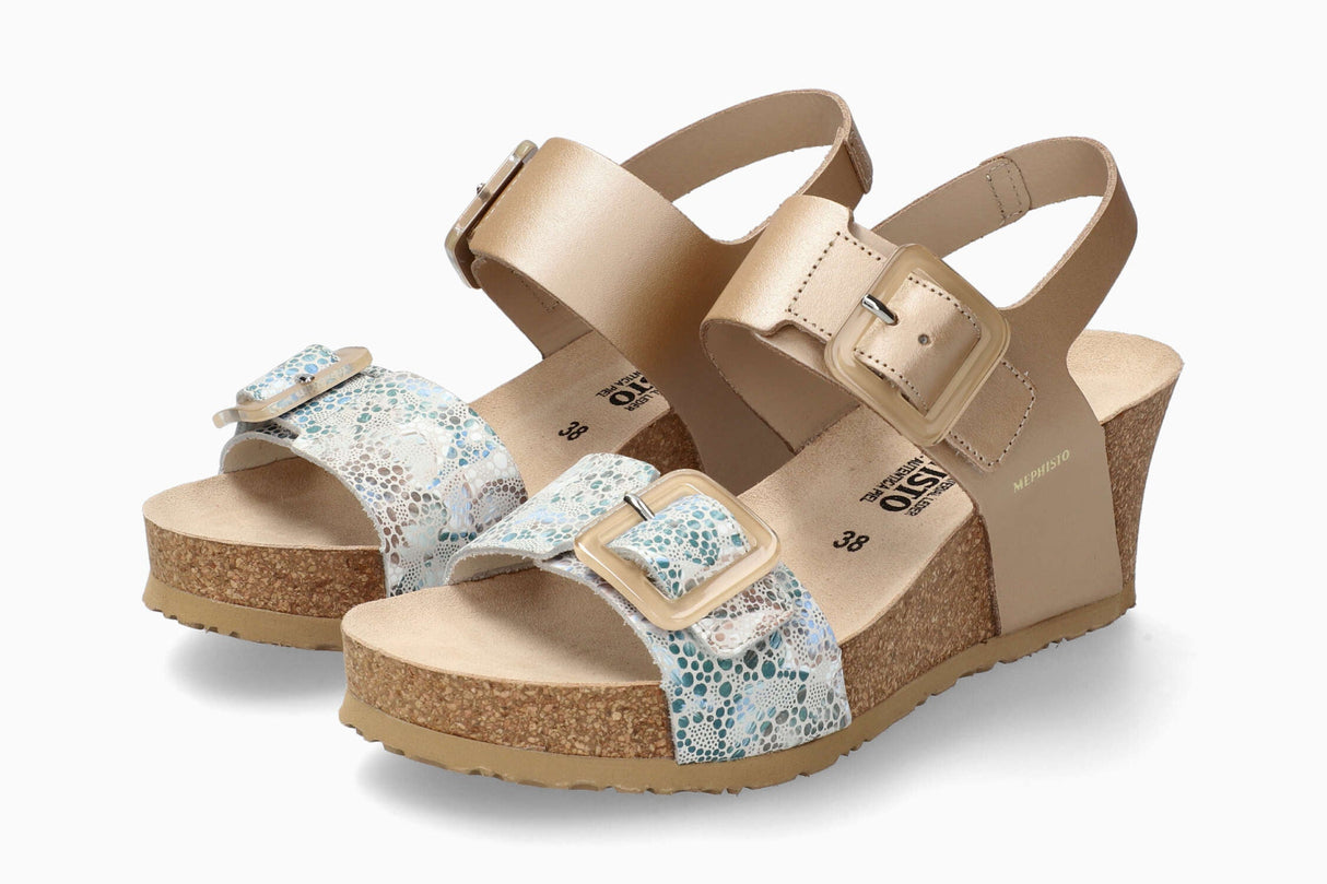 Mephisto Womens Lissia Sandals - 6 / Platinum Perla