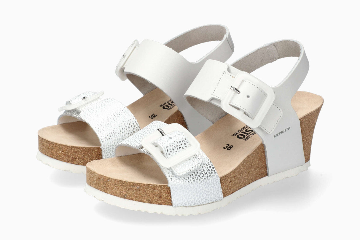Mephisto Womens Lissia Sandals - 6 / White Waxy/Condor
