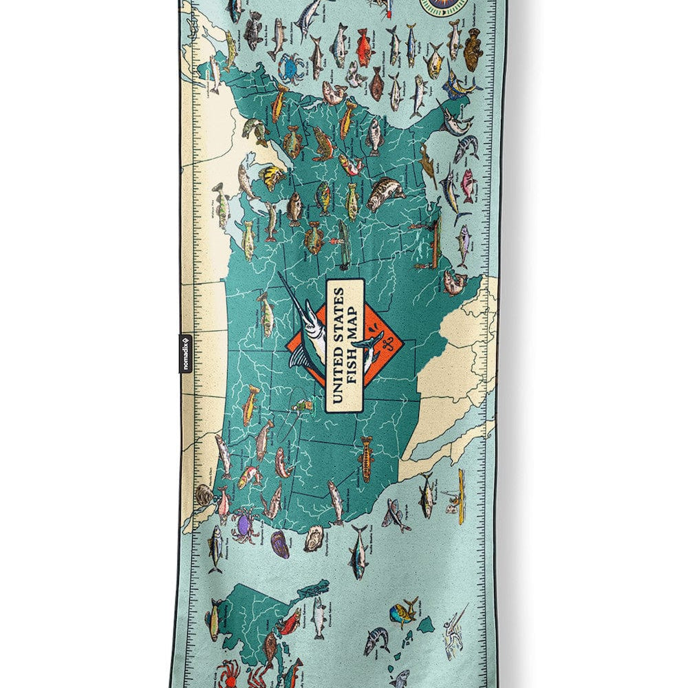 Nomadix Original Towel  -  United States Fish Map