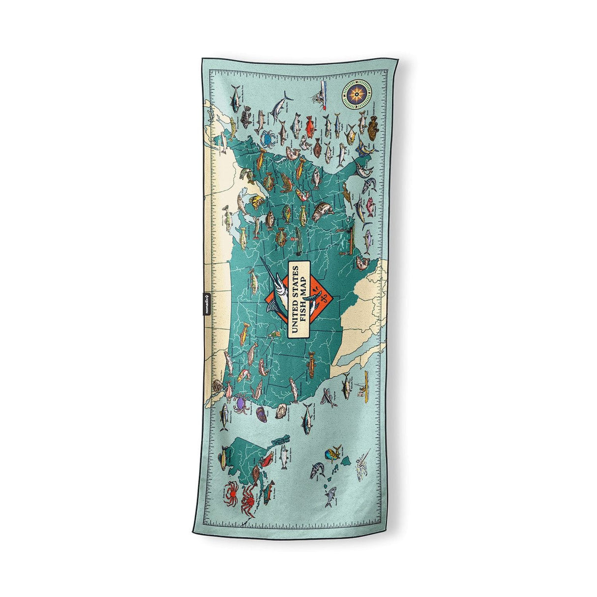Nomadix Original Towel - United States Fish Map
