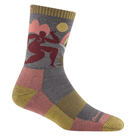 Darn Tough Womens Trailblazer Micro Crew Lightweight Hiking Socks - Clearance  -  Small / Taupe