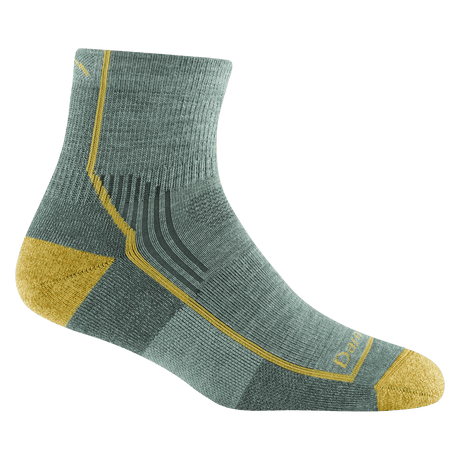 Darn Tough Womens Hiker Quarter Midweight Socks  -  Small / Sage