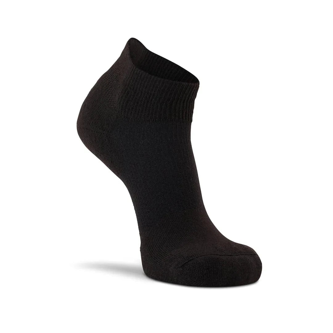 Fox River Womens Her Diabetic Quarter Crew Socks 2-Pack  -  Medium / Black