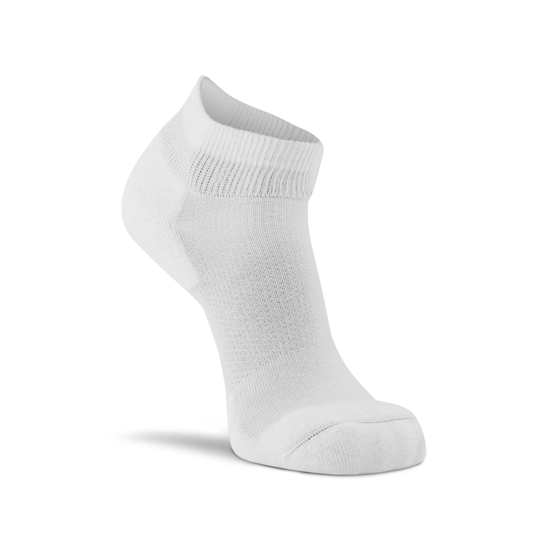 Fox River Womens Her Diabetic Quarter Crew Socks 2-Pack  -  Medium / White