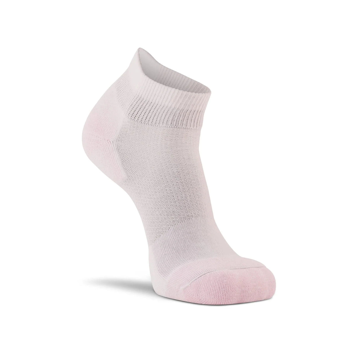 Fox River Womens Her Diabetic Quarter Crew Socks 2-Pack  -  Medium / White/Pink