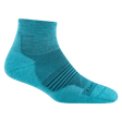 Darn Tough Womens Element Quarter Lightweight Running Socks  -  Small / Cyan