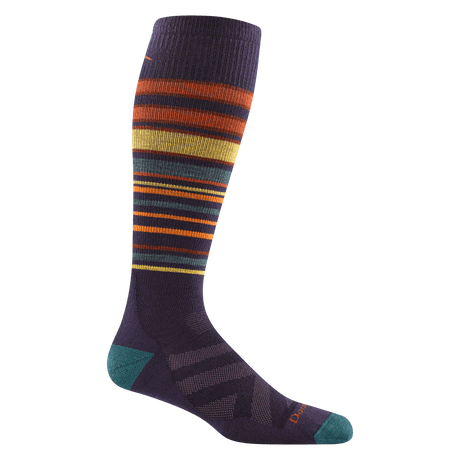 Darn Tough Mens Snowpack Over-the-Calf Midweight Ski & Snowboard Socks  -  Medium / Blackberry