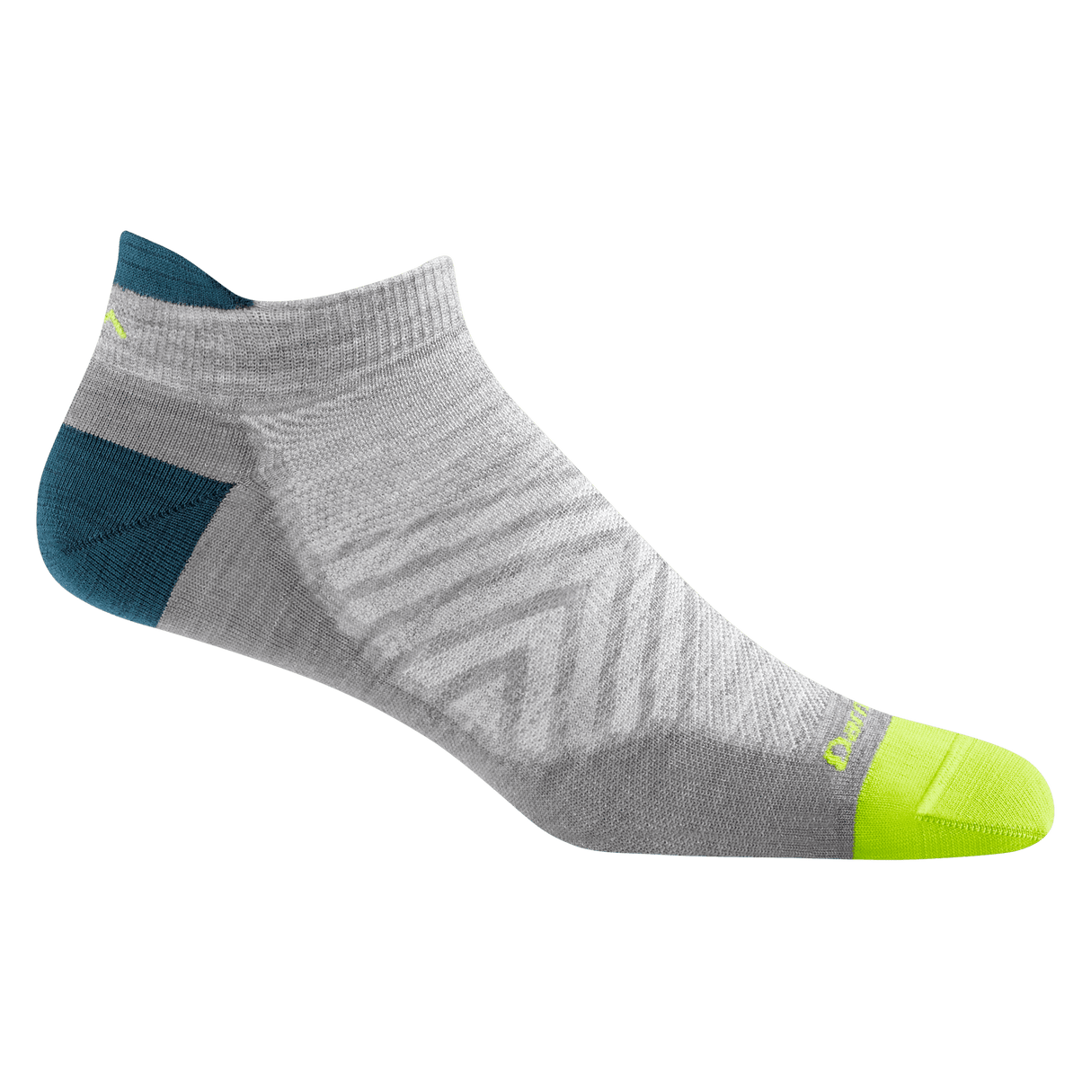 Darn Tough Mens Run No Show Tab No Cushion Ultra-Lightweight Socks - Medium / Gray
