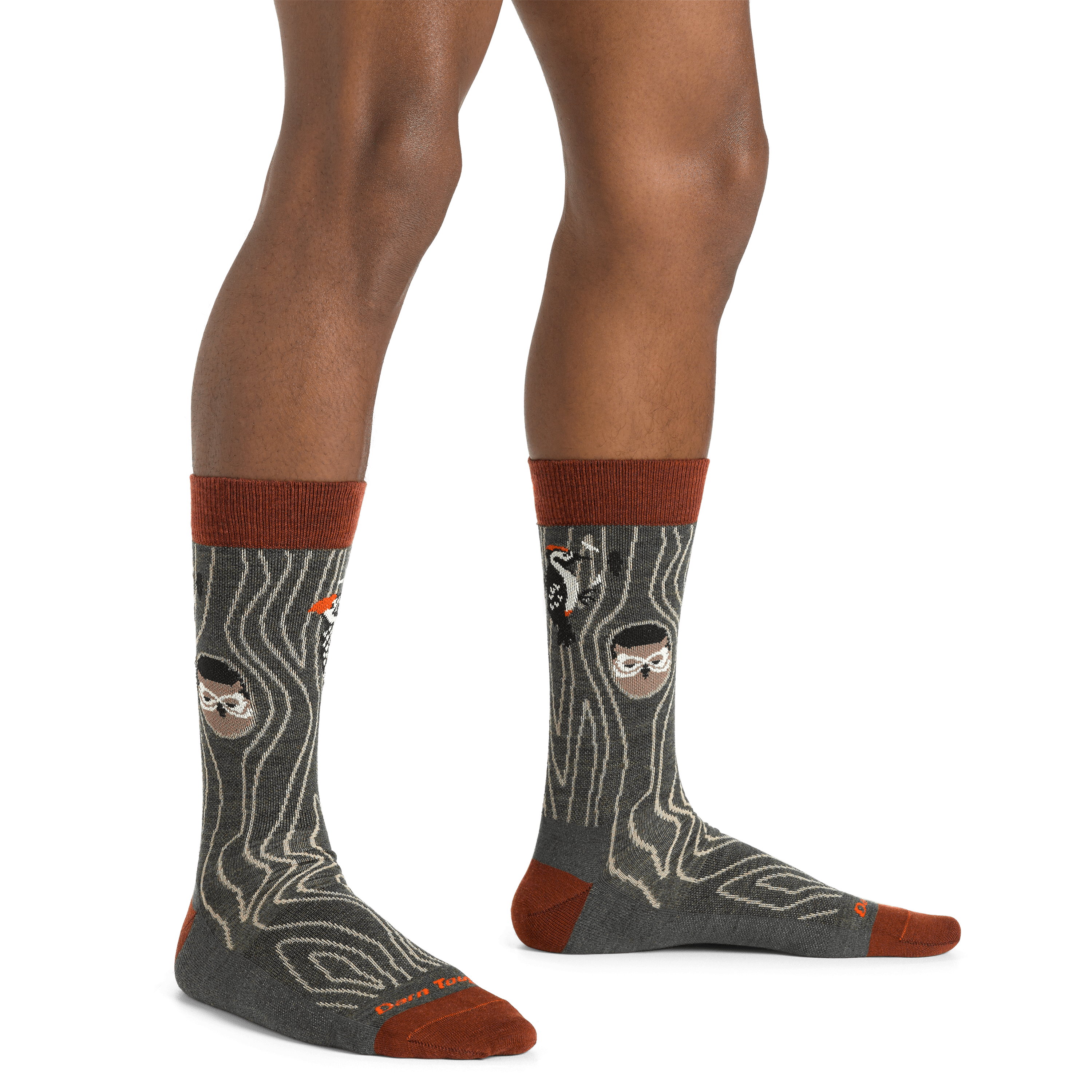 Darn Tough Mens Woody Crew Lightweight Lifestyle Socks  -