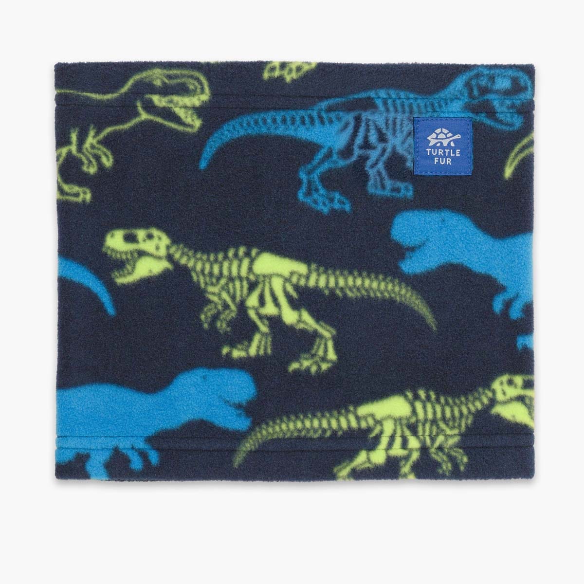 Turtle Fur Kids Playful Prints Fleece Neck Warmer - One Size Fits Most / Rex