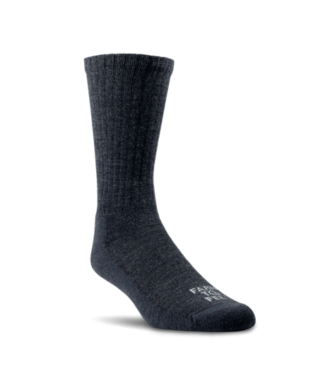 Farm to Feet Mount Airy Light Cushion Crew Everyday Socks  -  Small / Charcoal