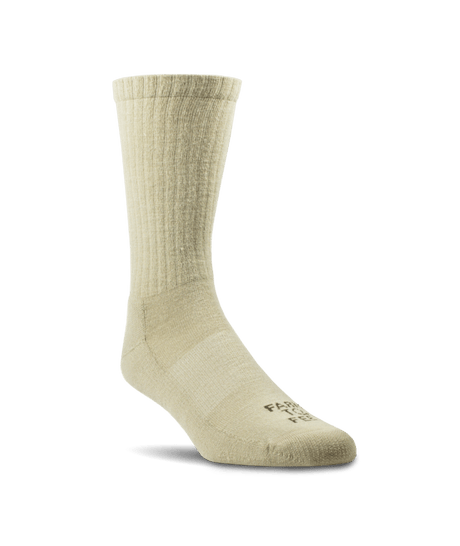 Farm to Feet Mount Airy Light Cushion Crew Everyday Socks  -  Medium / Desert Tan