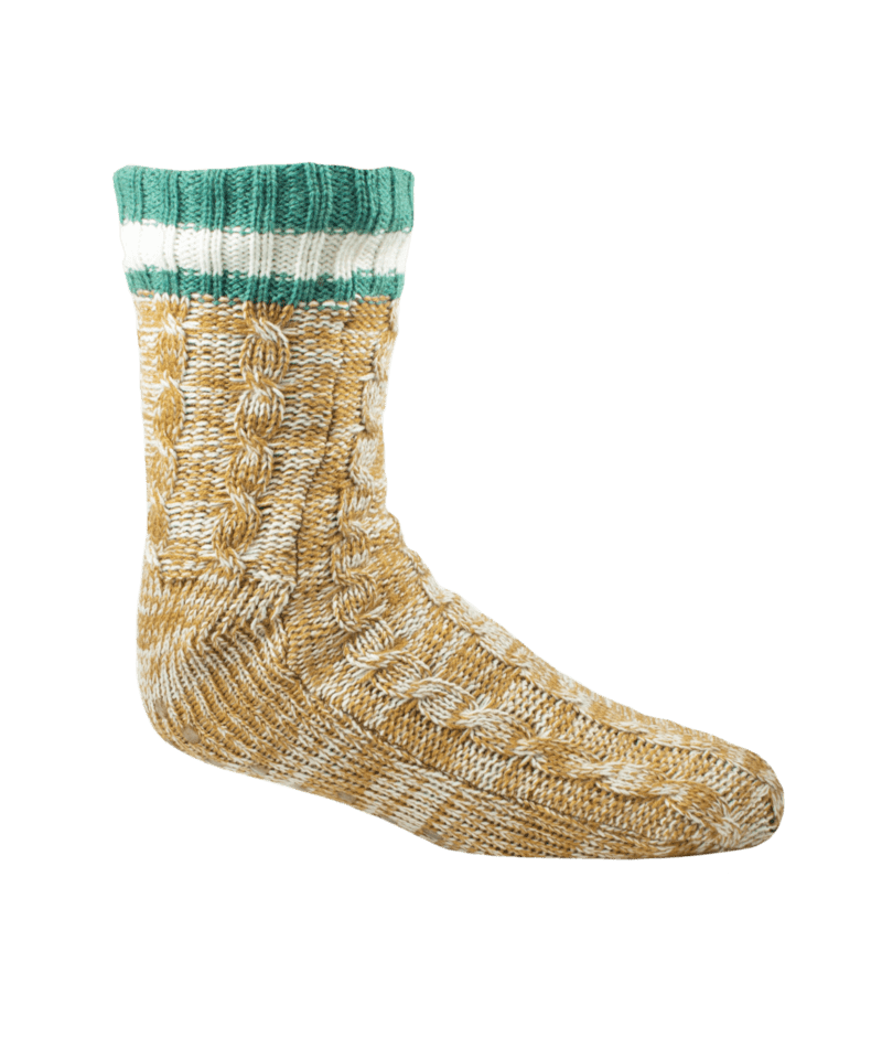 Woolrich Mens Aloe Slipper Socks  -  Large / Wheat