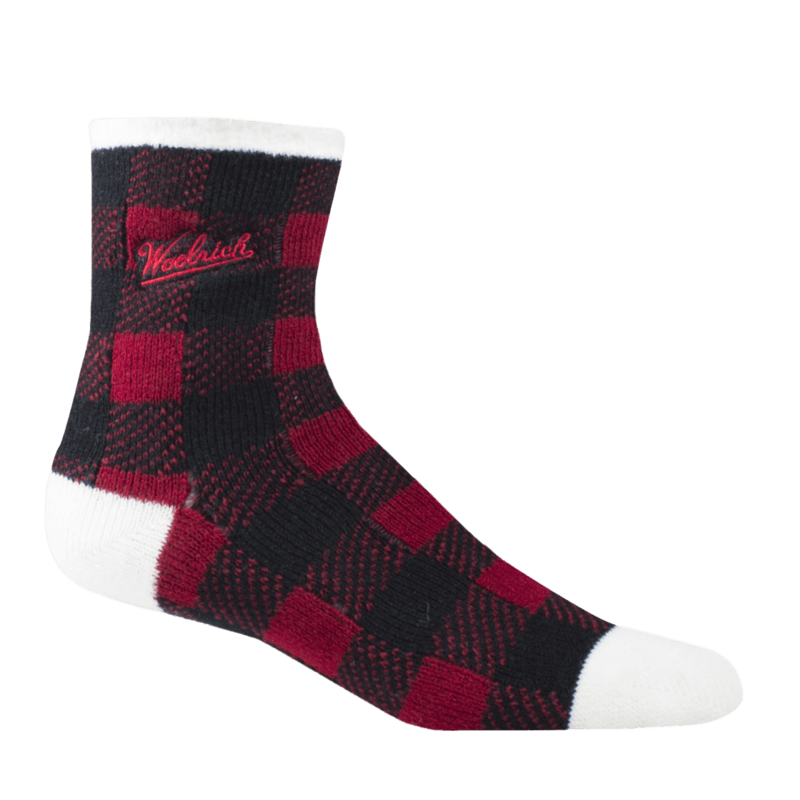 Woolrich Aloe Double Layer Socks  -  One Size Fits Most / Red/Black