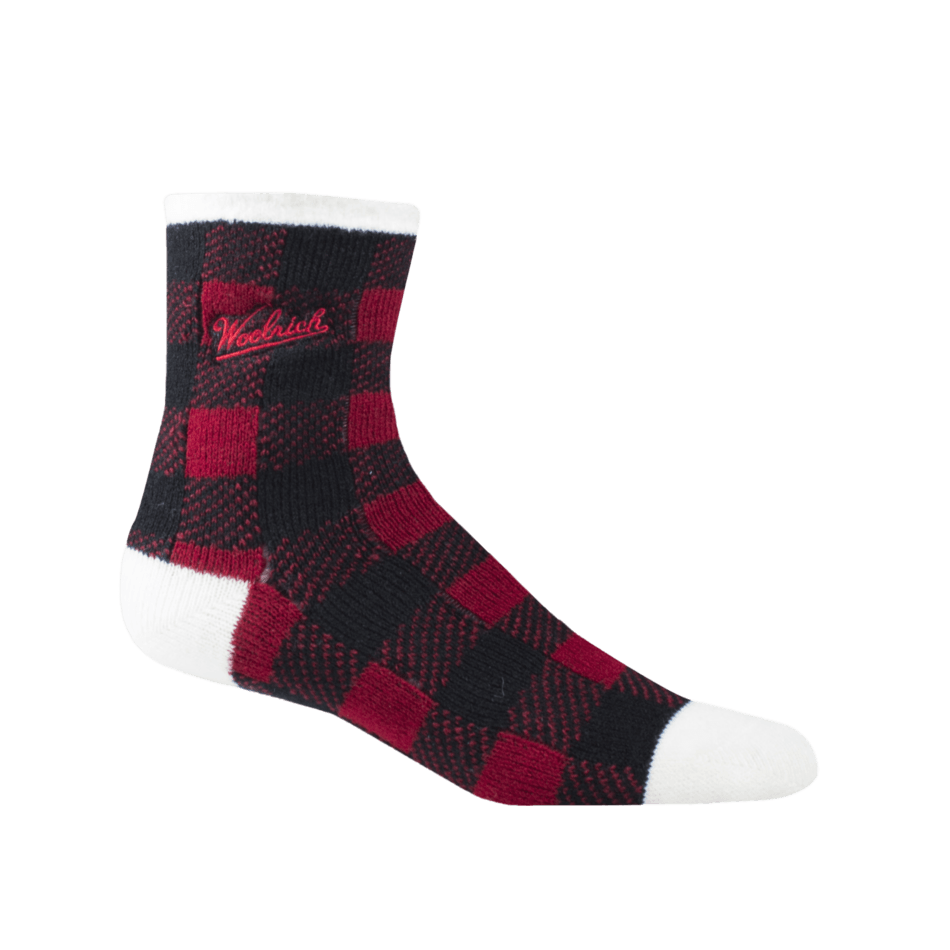 Woolrich Aloe Double Layer Socks - One Size Fits Most / Red/Black