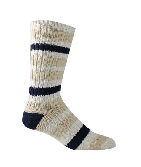 Woolrich Heritage Camp Ragg Crew Socks  -  Large / Marine Ivory