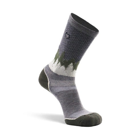 Fox River Decorah Medium Weight Crew Hiking Socks  -  Medium / Gray/Black