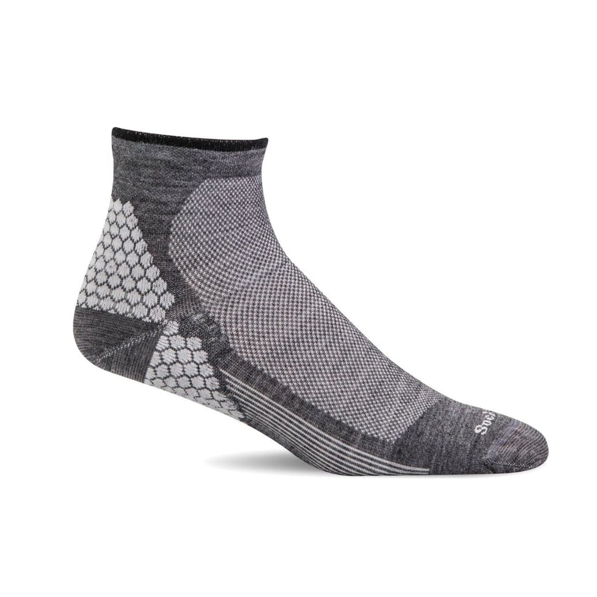 Sockwell Mens Plantar Sport Micro Socks - Medium/Large / Charcoal