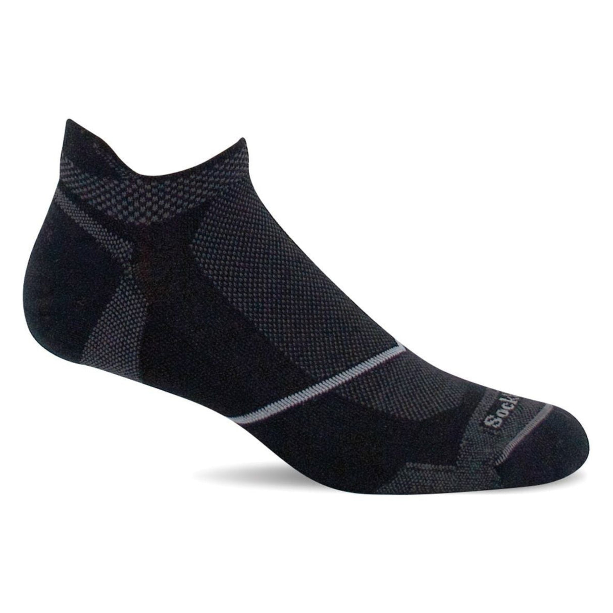 Sockwell Mens Pulse Firm Compression Micro Socks - Medium/Large / Black