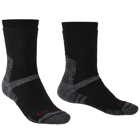 Bridgedale Mens Explorer Heavyweight Merino Crew Socks  -  Medium / Black